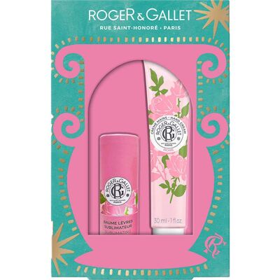 ROGER & GALLET Rosa Pack Bálsamo Labial + Crema Manos ROGER & GALLET Rosa Pack Bálsamo Labial + Crema Manos