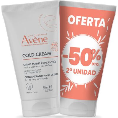 Avene Avène Cold Cream Crema Manos Concentrada 2 X50 ml Avene Avène Cold Cream Crema Manos Concentrada 2 X50 ml