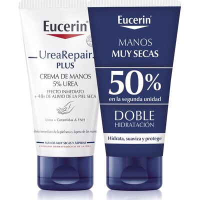 Eucerin Duplo UreaRepair Plus 5%Urea Crema de Manos 2x75ml Eucerin Duplo UreaRepair Plus 5%Urea Crema de Manos 2x75ml