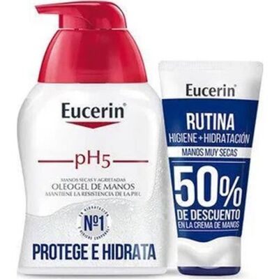 Eucerin Pack Ph5 Oleogel Manos 250 ml + Urearepair Crema Manos 75 ml Eucerin Pack Ph5 Oleogel Manos 250 ml + Urearepair Crema Manos 75 ml