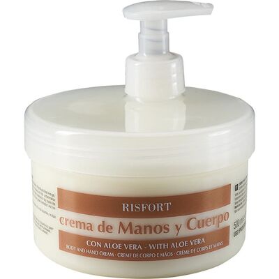 RISFORT Crema de Manos y Cuerpo con Aloe Vera 500ml RISFORT Crema de Manos y Cuerpo con Aloe Vera 500ml