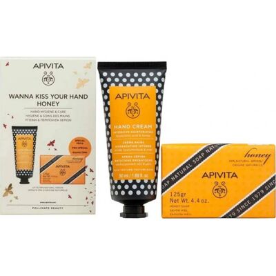 Set de Manos con Miel y Jabón Natural de Apivita - Nutritivo y Hidratante Set de Manos con Miel y Jabón Natural de Apivita - Nutritivo y Hidratante