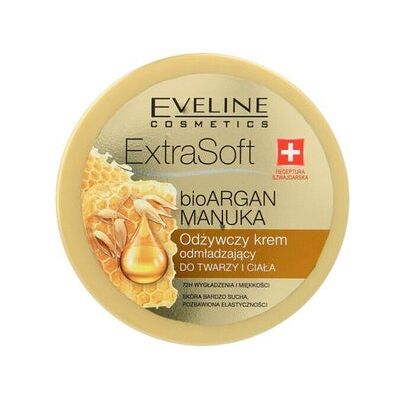 Eveline Cosmetics Extrasoft Bio Argan & Manuka Oil Cream 175 ml Eveline Cosmetics Extrasoft Bio Argan & Manuka Oil Cream 175 ml