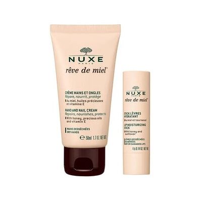 Nuxe Rêve de Miel Crema de Manos y Uñas - Bálsamo Labial Hidratante Nuxe Rêve de Miel Crema de Manos y Uñas - Bálsamo Labial Hidratante