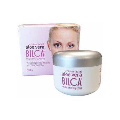 Crema Facial Aloe Vera y Rosa Mosqueta - Hidratante 100 g - Bilca Crema Facial Aloe Vera y Rosa Mosqueta - Hidratante 100 g - Bilca