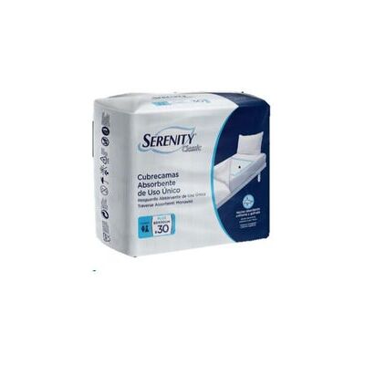 SERENITY Classic Cubrecamas Absorbente Plus 60x90cm 30uds SERENITY Classic Cubrecamas Absorbente Plus 60x90cm 30uds