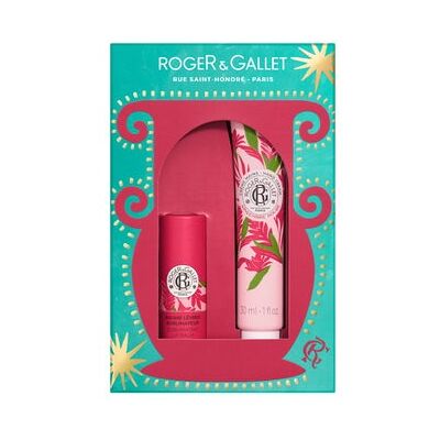 ROGER & GALLET Gingembre Rouge Set Bálsamo Labial + Crema Manos ROGER & GALLET Gingembre Rouge Set Bálsamo Labial + Crema Manos