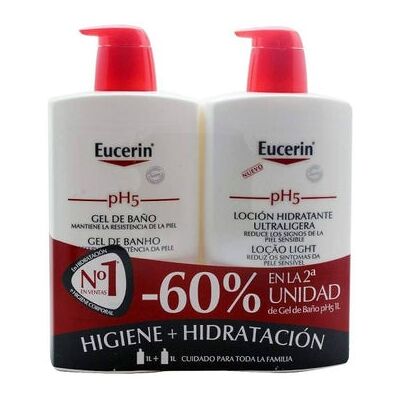 Eucerin Duplo Loción Hidratante Ultraligera 1L + Gel de Baño 1L Eucerin Duplo Loción Hidratante Ultraligera 1L + Gel de Baño 1L