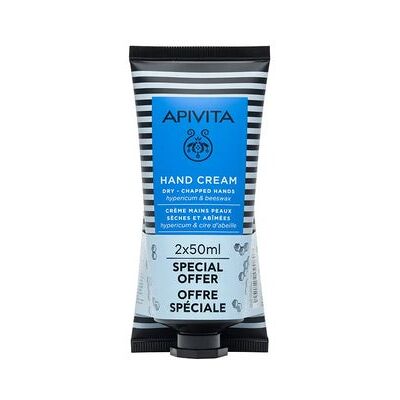 Cuidado de Manos Apivita Hierba de San Juan 2x50ml - Crema para manos secas y agrietadas Cuidado de Manos Apivita Hierba de San Juan 2x50ml - Crema para manos secas y agrietadas