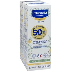 Mustela Duplo Cold Cream Crema Facial Bebé 2x40ml