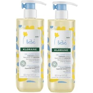 Klorane Duo Gel Limpiador Suave 2 x 500 ml