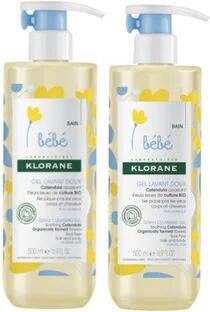 Klorane Duo Gel Limpiador Suave 2 x 500 ml