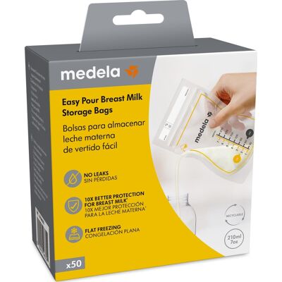 MEDELA Bolsas Almacenamiento Leche Materna Easy Pour 50 uds MEDELA Bolsas Almacenamiento Leche Materna Easy Pour 50 uds