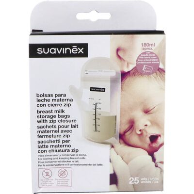 Suavinex - Cierre Zip 25uds - Zip closure - Milk storage bags Suavinex - Cierre Zip 25uds - Zip closure - Milk storage bags