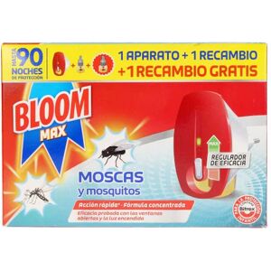 Bloom Pack Max Moscas & Mosquitos Aparato + 2 Recambios