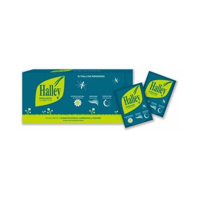 HALLEY repelente de insectos toallitas 10 uds HALLEY repelente de insectos toallitas 10 uds