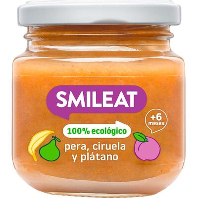 Tarros Ecológicos de Pera, Ciruela y Plátano - Comida para Bebés Tarros Ecológicos de Pera, Ciruela y Plátano - Comida para Bebés