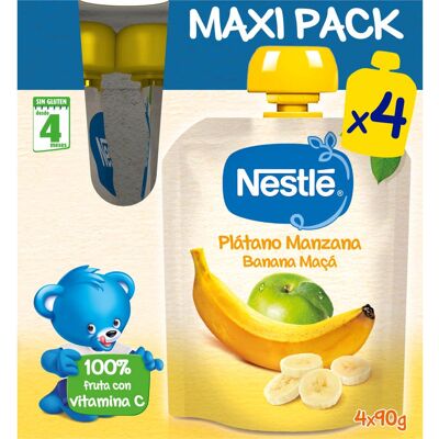 Nestlé Pañal de plátano y manzana - Sachet para bebé Nestlé Pañal de plátano y manzana - Sachet para bebé