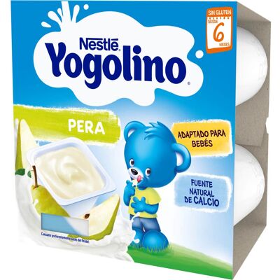 Nestlé Yogolino Pera - Postre lácteo para bebés mayores de 6 meses Nestlé Yogolino Pera - Postre lácteo para bebés mayores de 6 meses