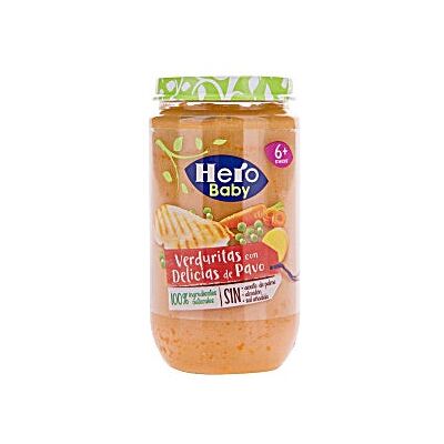 Hero Baby Tarro de Verduras con Delicias de Pavo 235 g Hero Baby Tarro de Verduras con Delicias de Pavo 235 g