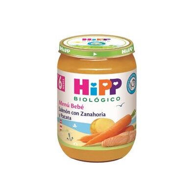 HiPP Salmón Zanahoria Patata Comida para Bebés - 6+ Meses HiPP Salmón Zanahoria Patata Comida para Bebés - 6+ Meses