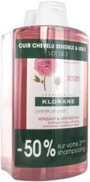 Pierre Fabre Klorane Duplo Champu Peonia 400Ml 2º U 50%