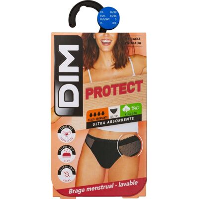DIM Protect Braga Menstrual Encaje Flujo Abundante Negra T-L 1 ud DIM Protect Braga Menstrual Encaje Flujo Abundante Negra T-L 1 ud