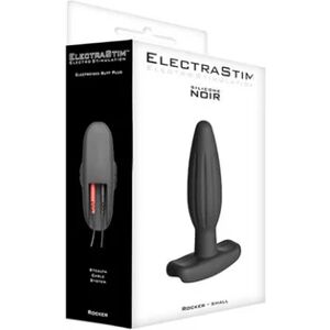 ElectraStim Silicone Noir Plug Anal Rocker Butt Small 1ud