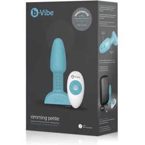 Vibe Rimming Control Remoto Anal Plug Petite Teal 1ud