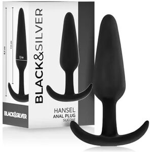 BLACK&SILVER Hansel Plug Anal Silicona con Asa Pequeño 1ud