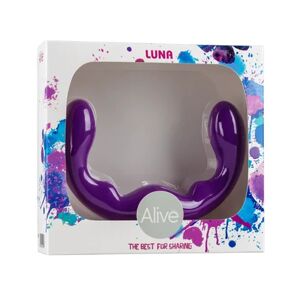 Alive Luna Dildo Doble Penetración Silicona Violeta 25cm 1ud