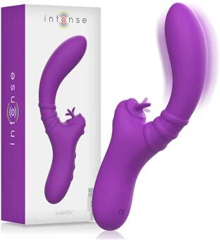 INTENSE Harry Vibrador Flexible con Lengua Morado 1ud