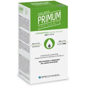 Specchiasol Mini Drink Primum Drenante Sabor Limón 15 sobres