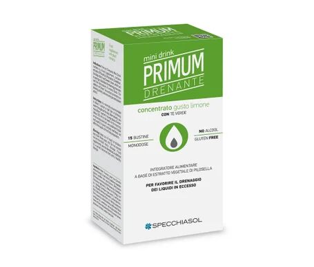 Specchiasol Mini Drink Primum Drenante Sabor Limón 15 sobres