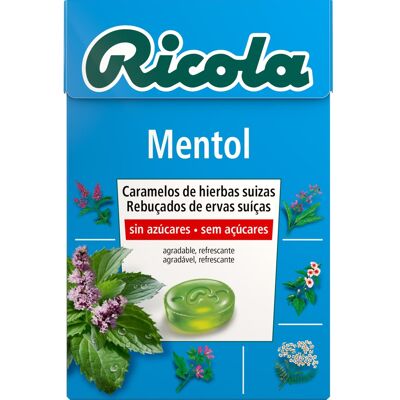 RICOLA mentol caramelos sin azúcar 50 g RICOLA mentol caramelos sin azúcar 50 g