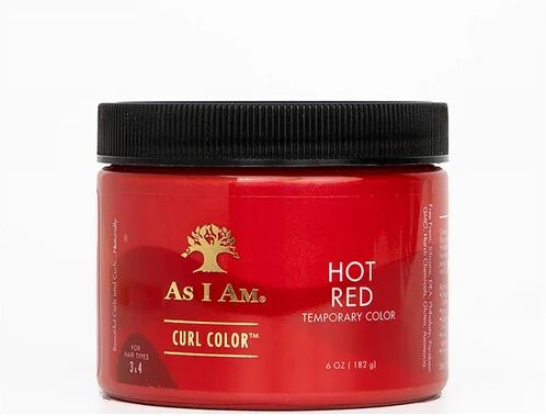 As I Am Curl Color Temporary Hair Color Hot Red 182g