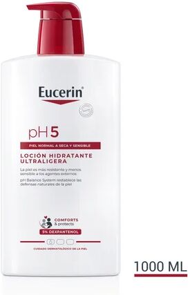 Eucerin Loción Ultraligera Hidratante Corporal pH5 1000ml