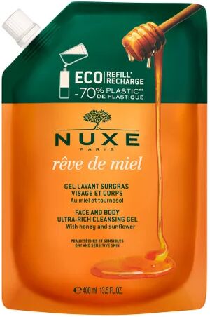 Nuxe Rêve de Miel Gel Limpiador Dermatológico Rostro y Cuerpo Eco-Refill 400ml