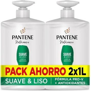 Pantene Nutri Pro-V Suave & Liso Champú Set 2x1000ml