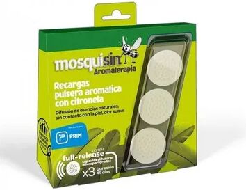 Mosquisin Kit Recarga Pulseiras Aromáticas 3uds