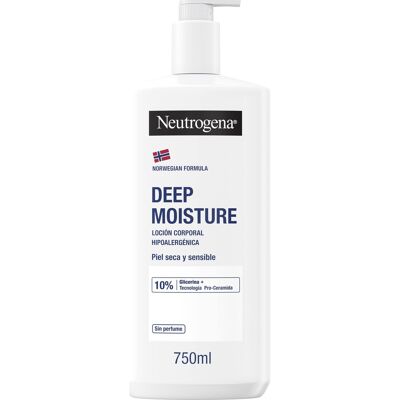 Neutrogena Loción corporal hidratante profunda para pieles sensibles - Loción corporal Neutrogena Loción corporal hidratante profunda para pieles sensibles - Loción corporal