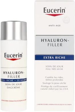 Eucerin Hyaluron Filler Cuidado de Día Extra Rico Tubo de 50 ml