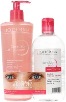 Bioderma Pack Sensibio H2O Micelar 500ml + Gel 500ml