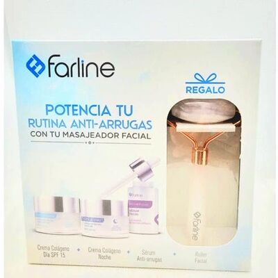 Farline Rutina Anti Arrugas + Masajeador Facial Farline Rutina Anti Arrugas + Masajeador Facial