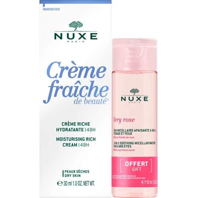 Nuxe Crème Fraîche de Beauté Crema Rica 30ml + Very Rose Agua Micelar 3 en 1 50ml Nuxe Crème Fraîche de Beauté Crema Rica 30ml + Very Rose Agua Micelar 3 en 1 50ml