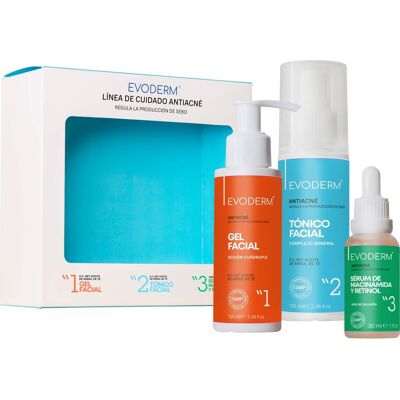 Evoderm Set Línea de Cuidado Antiacné gel + Tónico + Serum Evoderm Set Línea de Cuidado Antiacné gel + Tónico + Serum