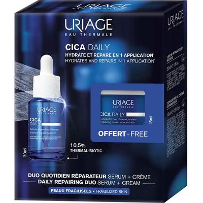 Uriage Cica Daily 30ml Serum + 15ml Crema Concentrada - Reparación de piel Uriage Cica Daily 30ml Serum + 15ml Crema Concentrada - Reparación de piel