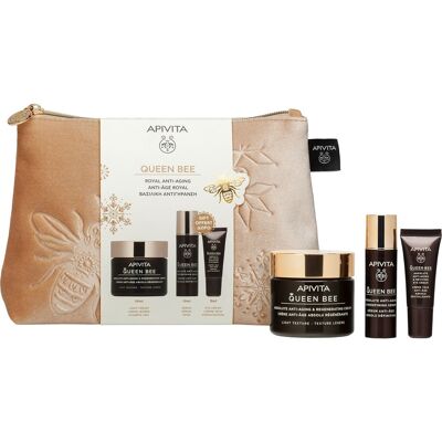 Apivita Pack Queen BeeCrema Regeneradora Liegera 50ml + Sérum 10 ml + contorno de ojos 1,5ml Apivita Pack Queen BeeCrema Regeneradora Liegera 50ml + Sérum 10 ml + contorno de ojos 1,5ml