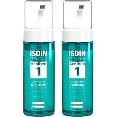 ISDIN Teen Skin Acniben Limpiador Purificante Espuma 2x150ml ISDIN Teen Skin Acniben Limpiador Purificante Espuma 2x150ml