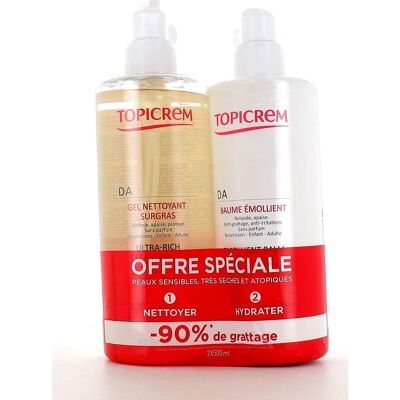 Topicrem Pack DA Gel Limpiador Supergraso para Pieles Atópicas Topicrem Pack DA Gel Limpiador Supergraso para Pieles Atópicas